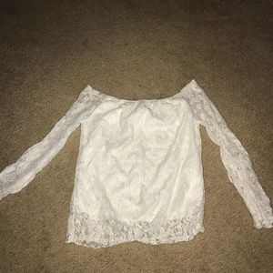 White off the shoulder top